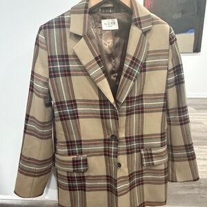 NOR Women's Classic Plaid Blazer